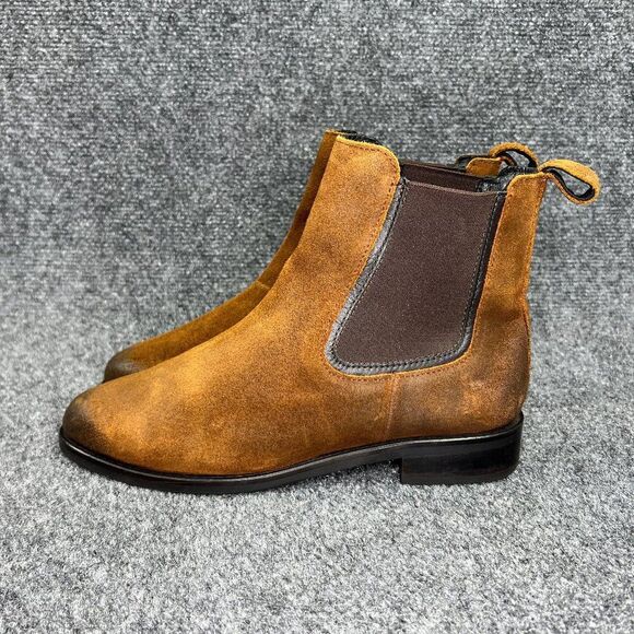 Thursday Duchess Chelsea Boots Women's Size 7.5 Brown Suede Leather Pull On Boot - Picture 4 of 15